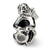 June CZ Antiqued Charm Bead in Sterling Silver