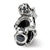 September CZ Antiqued Charm Bead in Sterling Silver