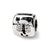 Scorpio Zodiac Antiqued Charm Bead in Sterling Silver