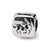Sagittarius Zodiac Antiqued Charm Bead in Sterling Silver