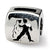 Sterling Silver Aquarius Zodiac Antiqued Bead Charm hide-image