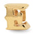 Gold Plated Letter E Bead Charm hide-image