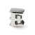 Letter E Charm Bead in Sterling Silver