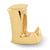 Letter L Charm Bead in Gold Plated