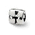 Maltese Cross Charm Bead in Sterling Silver