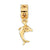 Dolphin Charm Dangle Bead in Gold Plated