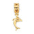 Gold Plated Dolphin Dangle Bead Charm hide-image