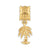 Palm Tree Charm Dangle Bead in Gold Plated