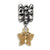 Sterling Silver & Gold Plated Butterfly Dangle Bead Charm hide-image