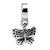 Butterfly Charm Dangle Bead in Sterling Silver