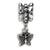 Butterfly Charm Dangle Bead in Sterling Silver