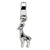 Sterling Silver Giraffe Dangle Bead Charm hide-image