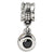 Sterling Silver Black CZ Round Dangle Bead Charm hide-image