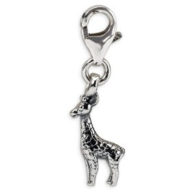 Sterling Silver Giraffe Click-on for Bead Charm hide-image
