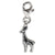 Giraffe Click-on Charm in Sterling Silver
