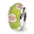 Sterling Silver Green/Pink Hand-blown Glass Bead Charm hide-image