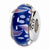 Sterling Silver Blue/Red Hand-blown Glass Bead Charm hide-image