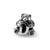 Kids Letter D Charm Bead in Sterling Silver