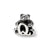 Kids Letter Q Charm Bead in Sterling Silver