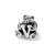 Kids Letter V Charm Bead in Sterling Silver