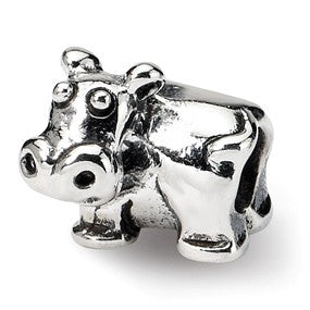 Sterling Silver Kids Hippo Bead Charm hide-image