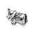Kids Cow Charm Bead in Sterling Silver