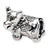 Sterling Silver Kids Cow Bead Charm hide-image