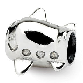 Sterling Silver Kids Airplane Bead Charm hide-image