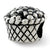 Sterling Silver Kids Flower Basket Bead Charm hide-image