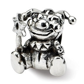 Sterling Silver Kids Jester Bead Charm hide-image