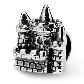 Sterling Silver Kids Castle Bead Charm hide-image