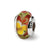Kids Red Hand-blown Glass Charm Bead in Sterling Silver