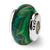 Sterling Silver Kids Green Hand-blown Glass Bead Charm hide-image