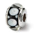 Sterling Silver Kids Black Hand-blown Glass Bead Charm hide-image