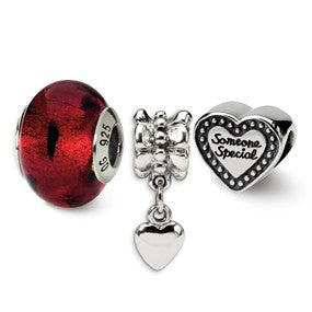 Sterling Silver Someone Special Boxed Bead Set Charm hide-image