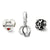 Just Married Boxed Charm Bead Set in Sterling Silver