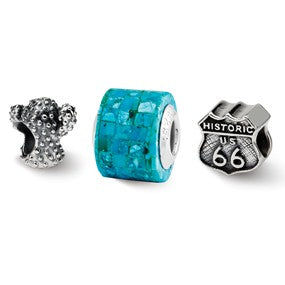 Sterling Silver Soutwest Dreams Boxed Bead Set Charm hide-image