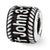 Rope Edge w/Cross Personalized Charm Bead in Sterling Silver