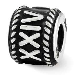 Sterling Silver Rope Edge w/Infinity Personalized Bead Charm hide-image