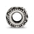 Antiqued Personalized Monogram Charm Bead in Sterling Silver