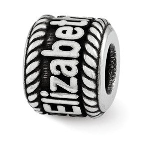 Sterling Silver Personalized Name Bead Charm hide-image