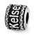 Heart Edge Personalized Name Charm Bead in Sterling Silver