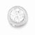 Sterling Silver Round CZ Chain Slide Pendant, Stylish Pendants for Necklace