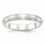 Sterling Silver 4mm Satin Finish Wedding Band