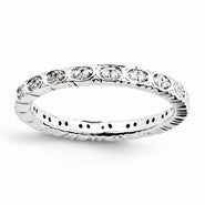 Sterling Silver Diamond Ring
