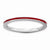 Sterling Silver Red Enameled 1.5mm Ring
