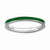 Sterling Silver Green Enameled 2.25mm Ring