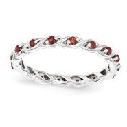 Sterling Silver Garnet Ring