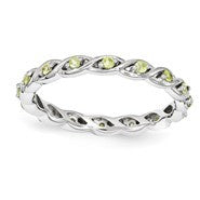 Sterling Silver Peridot Ring