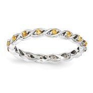 Sterling Silver Citrine Ring